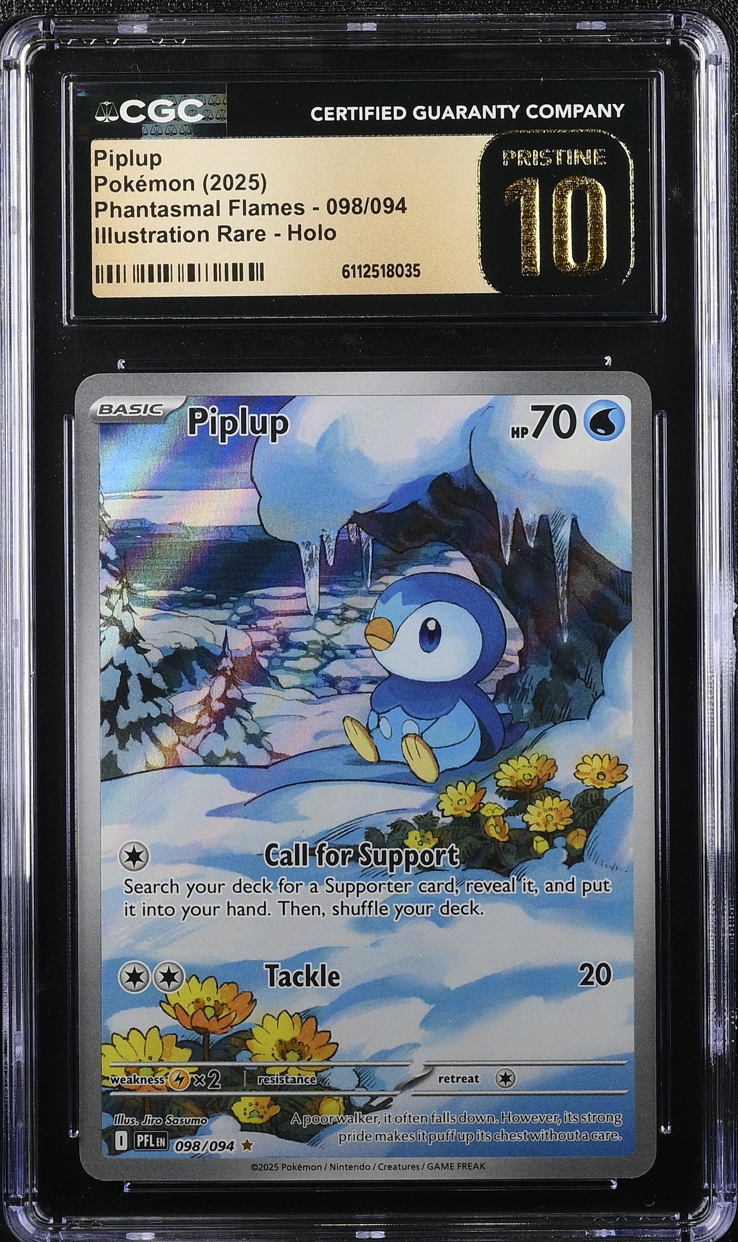 CGC Pristine 10 - Piplup (PFL 098)