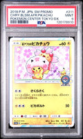 PSA9 - Cherry Blossom Afro Pikachu (SM-P 211)