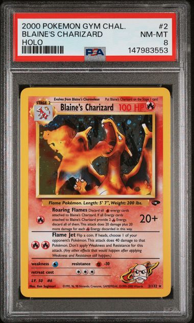 PSA8 - Blaine's Charizard (GC 2)
