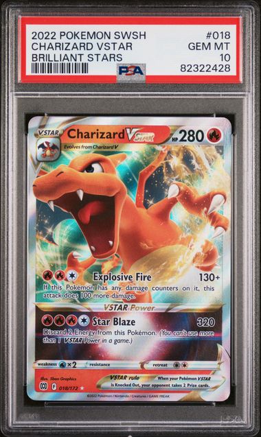(MN) PSA10 - Charizard VStar (BRS 018)
