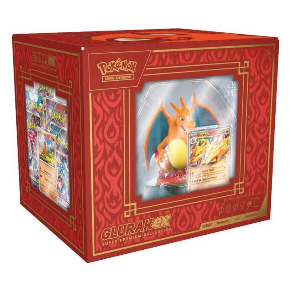 Pokemon Glurak ex Super Premium Kollektion mit Figur