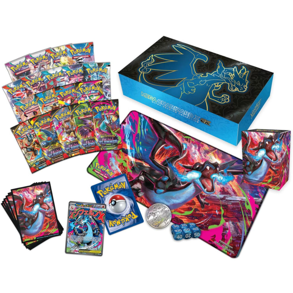 Pokemon Mega Glurak X ex Ultra Premium Kollektion UPK DE