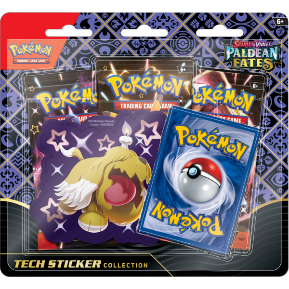 Pokemon Paldean Fates - Greavard Tech Sticker Collection