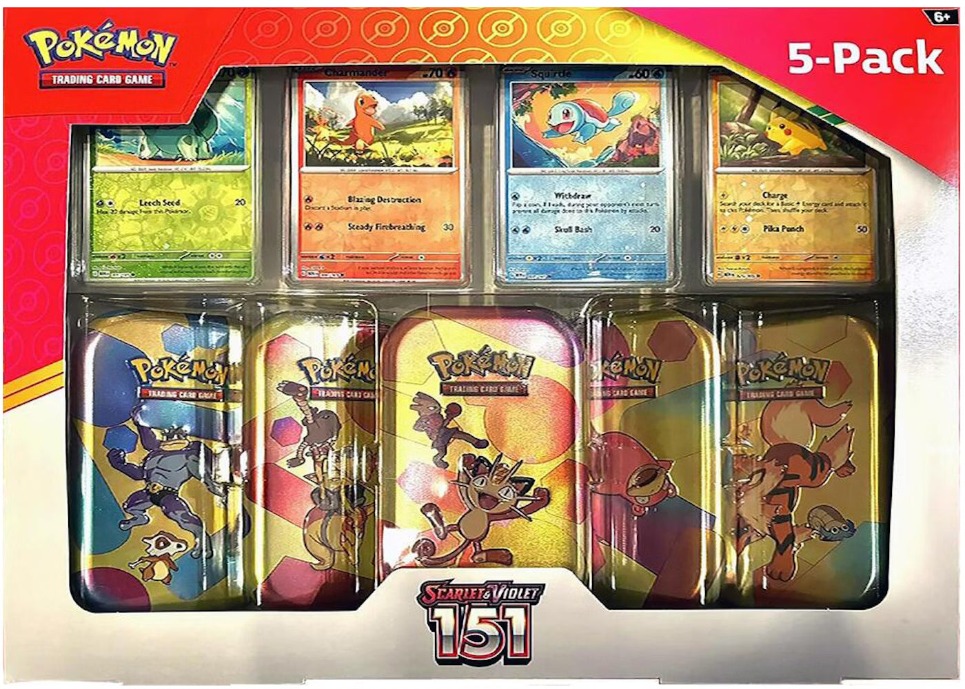 Pokemon 151: Costco 5-Pack Mini Tin Bundle EN
