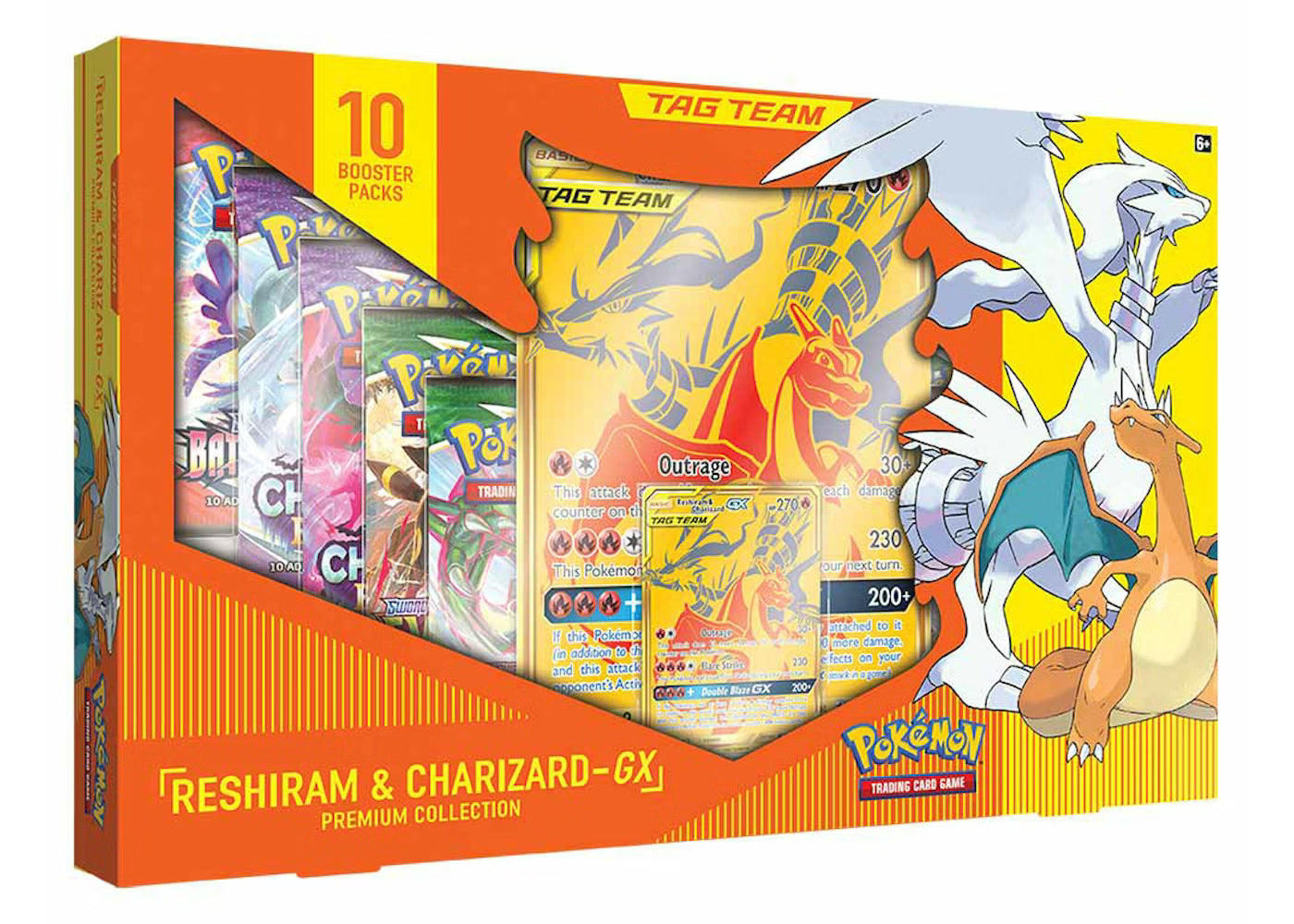 Pokemon Reshiram & Charizard GX Premium Collection *damaged*