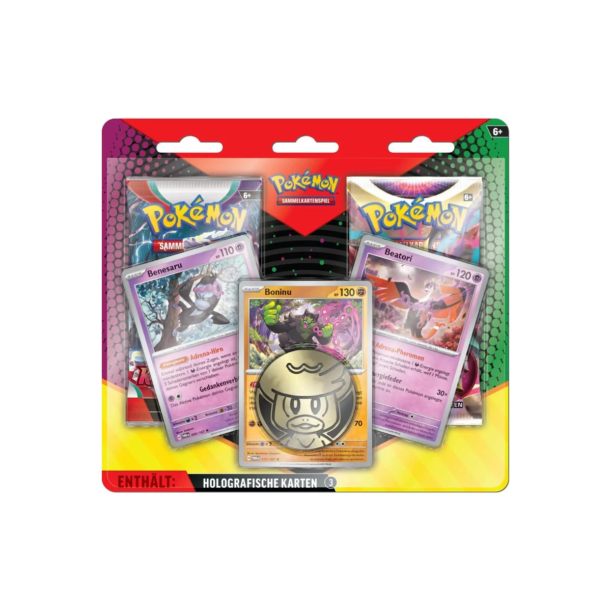 Pokemon Boninu 2-Pack Blister - Karmesin Purpur & Verlorener Ursprung