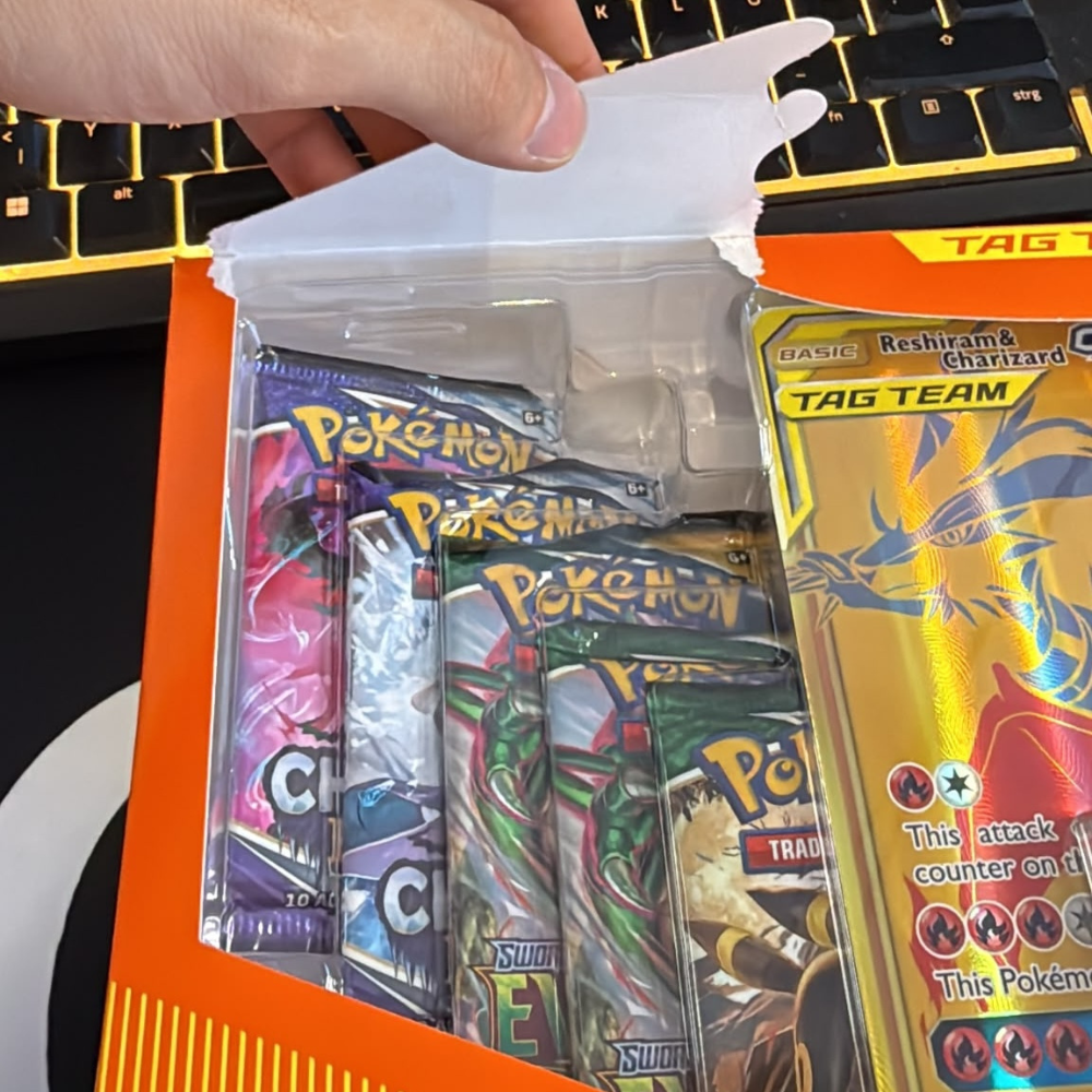 Pokemon Reshiram & Charizard GX Premium Collection *damaged*