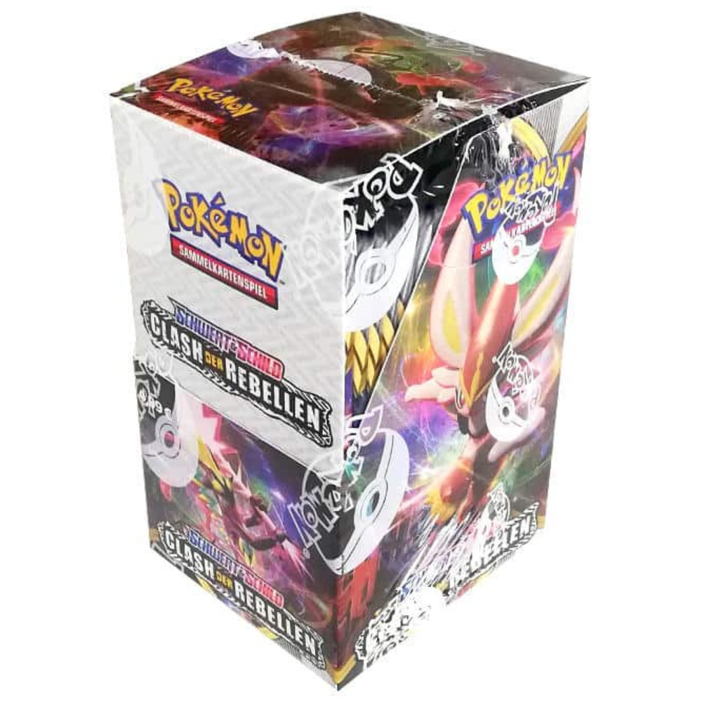 Pokemon Schwert & Schild Clash der Rebellen 18er Booster Display