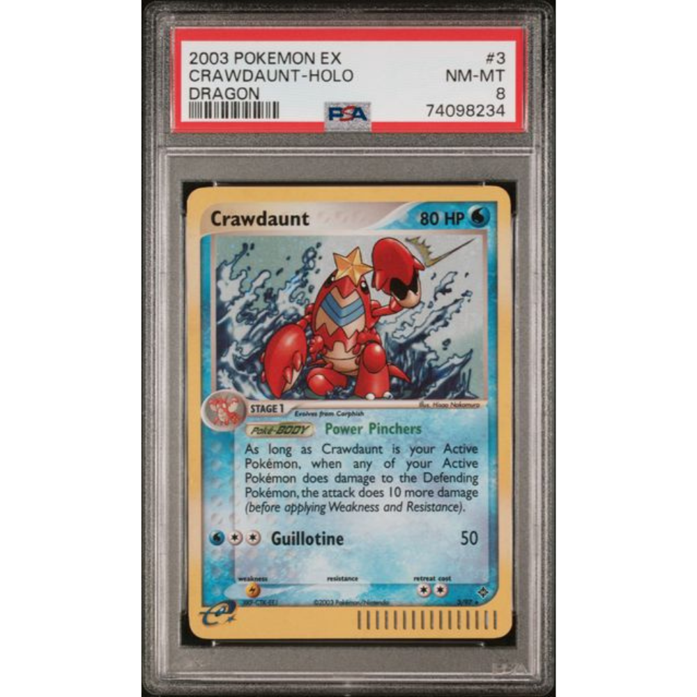 PSA8 - Crawdaunt Holo (DR 3)