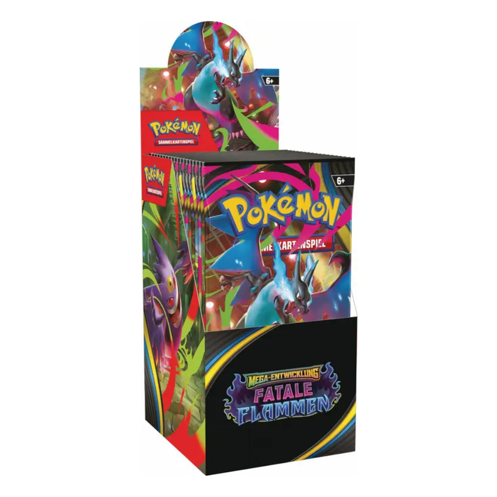 Pokemon Fatale Flammen 18er Booster Display