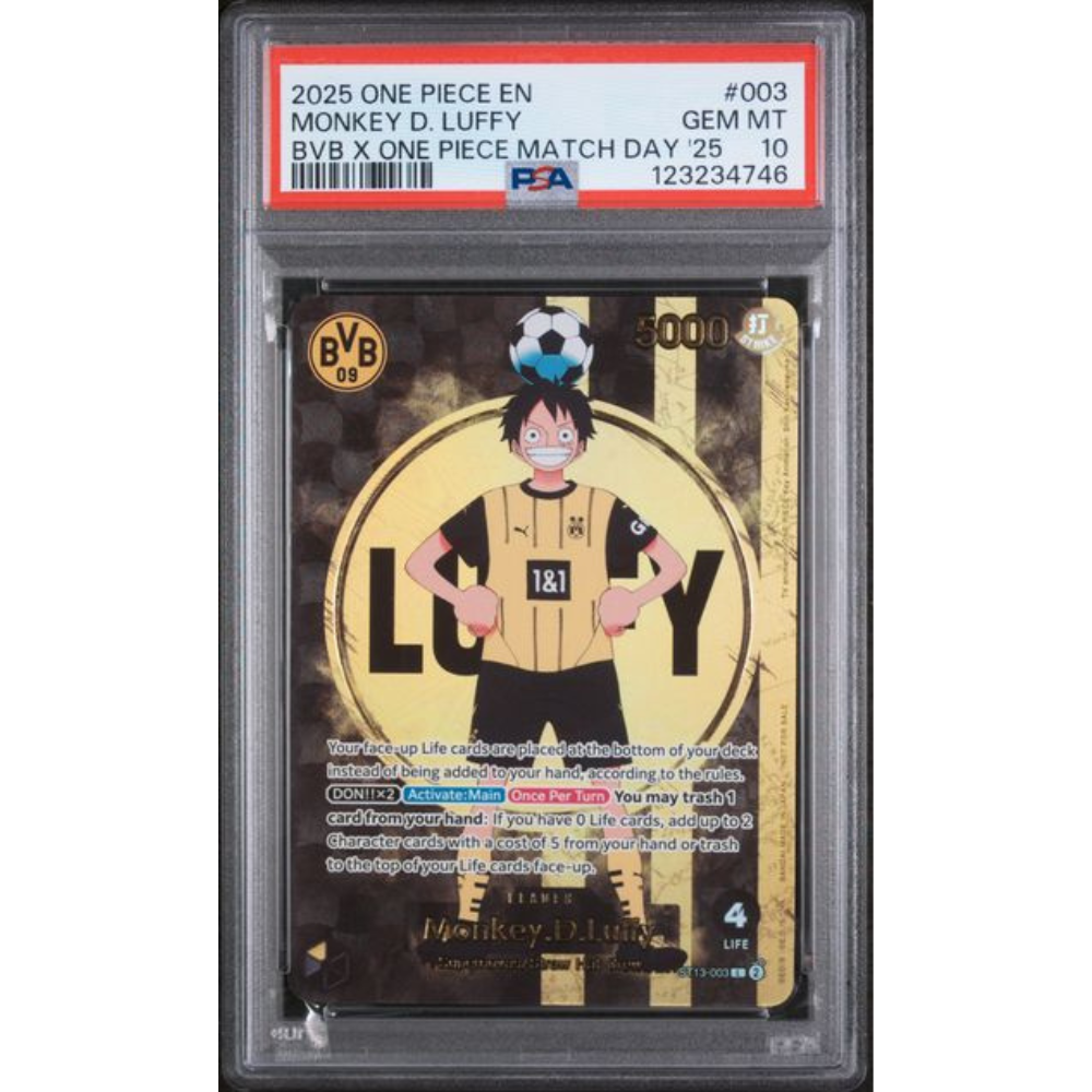 PSA10 - Monkey D. Luffy x BVB (ST13-003)