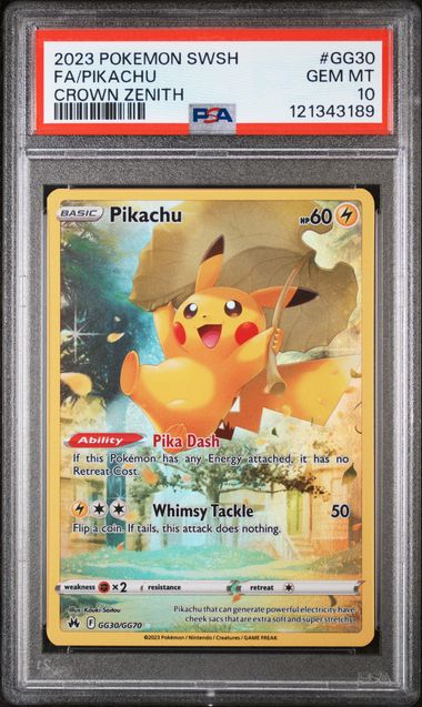 PSA10 - Pikachu (CRZ GG30)