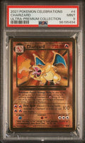 PSA9 - Charizard Gold Metal UPC Promo (CEL BS 004)