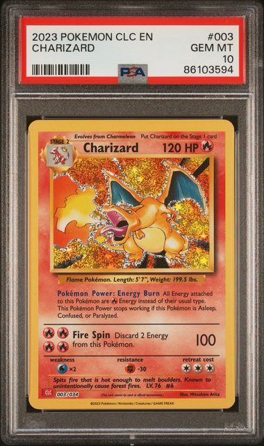 PSA10 - Charizard (CLC 003)
