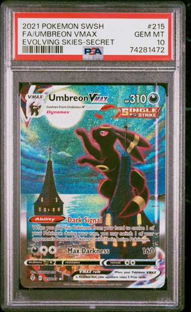 (MN) PSA10 - Umbreon VMAX (EVS 215)