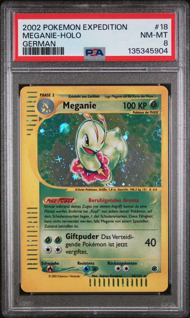 (MN) PSA8 - Meganie Holo (EX 18)